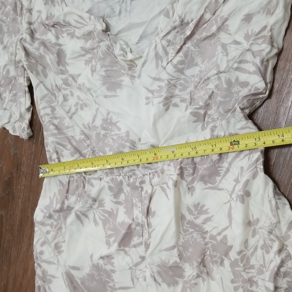 (S) O'Neill Tropical Palm Print Floral Shorts Romper Bohemian Beach Vibes - Picture 7 of 9